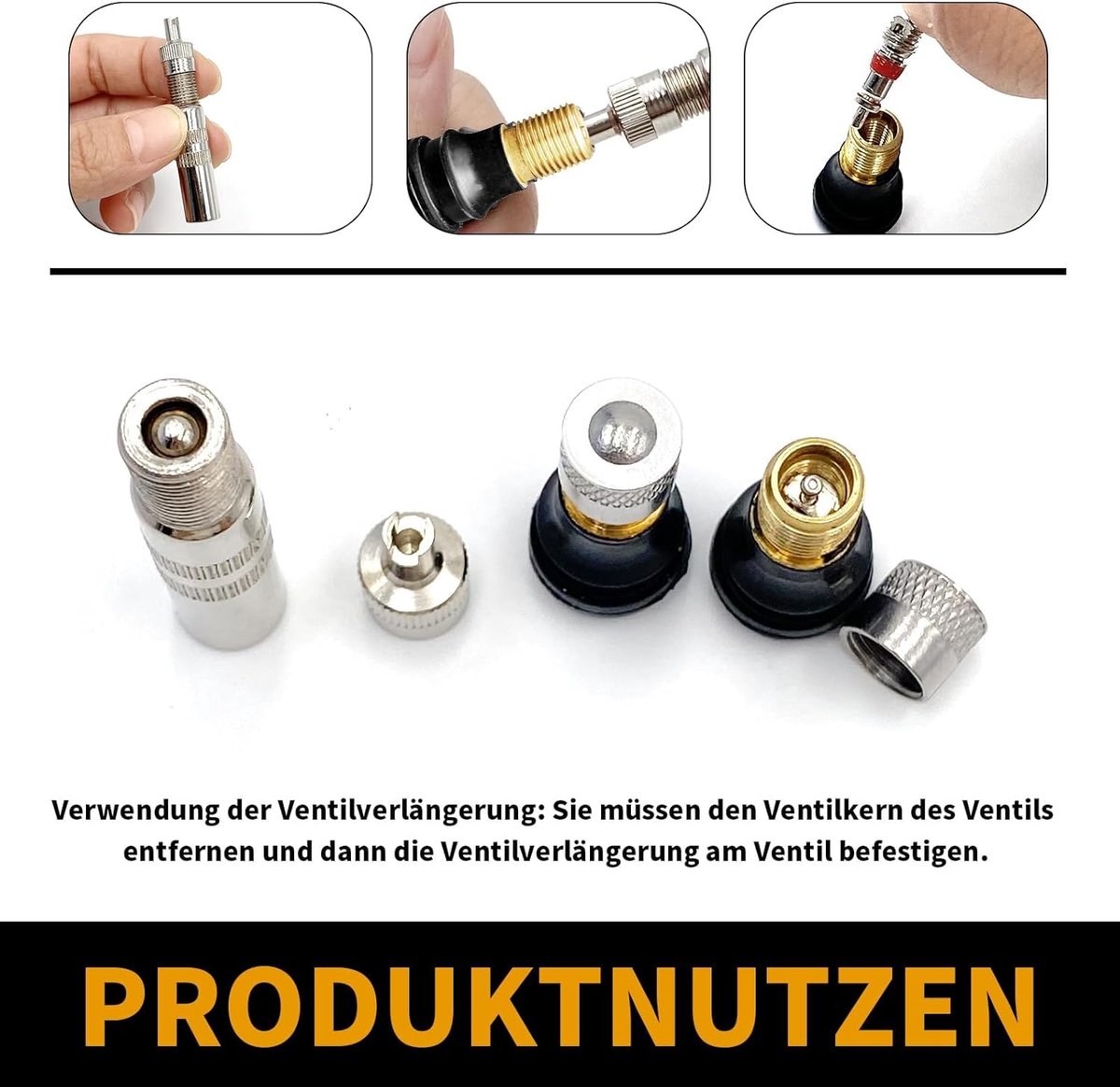 SnelShoppen - Premium Bezdušný Ventil voor Elektrische Kolobežky, Ventilova voor Xiaomi Scooter, Ninebot G30, Segway Mini, Hoverboard, Duurzaam Koper, Buitenspeelvoertuigaccessoire kopen online