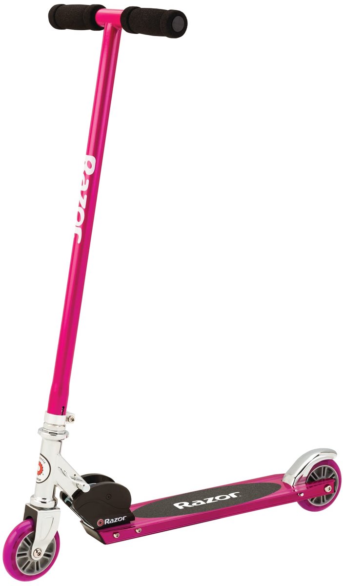 SnelShoppen - Razor S Echte Stalen Kickscooter Roze voor Kinderen, Lichtgewicht en Duurzaam, Perfect voor Buiten, Fietspaden en Avontuurlijke Ritjes Step kopen online