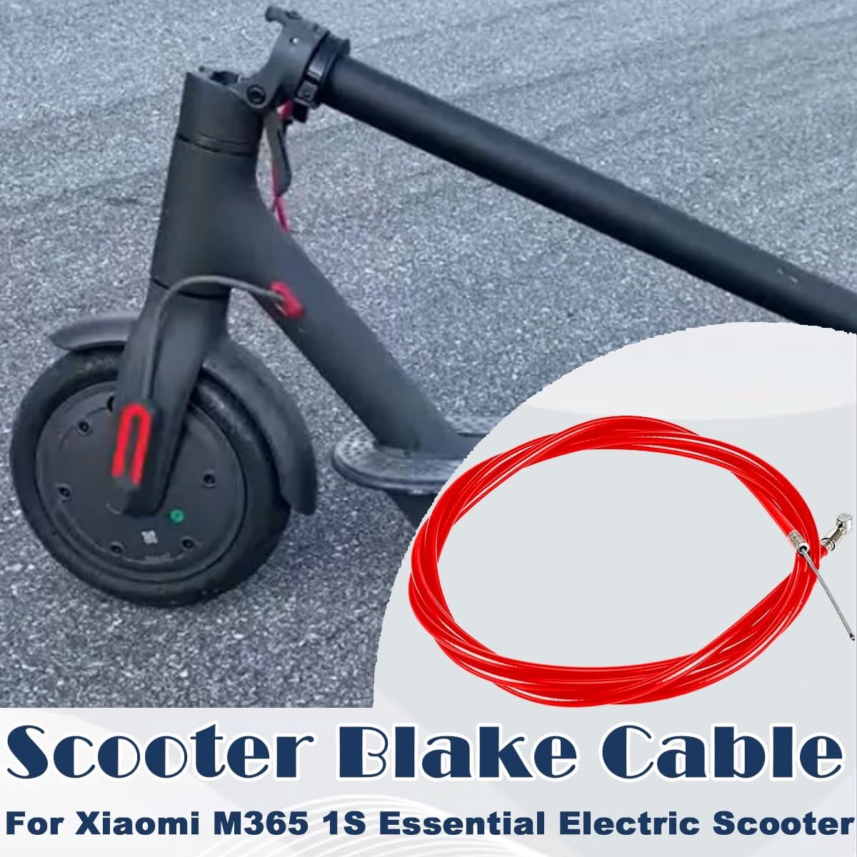 snelshoppen remkabel elektrische step 185 cm achterremkabel voor xiaomi m365 1s essential stalen kern robuust rood perfect voor nauwkeurig r