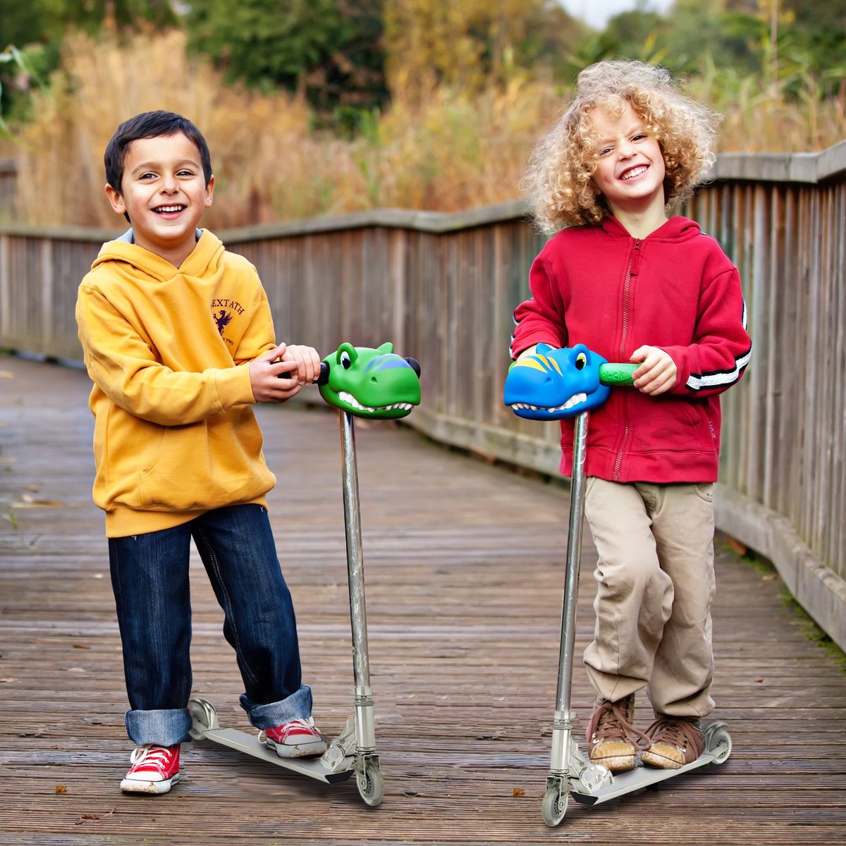 SnelShoppen - Scootaheadz Dinosaur Step Accessoires - Personaliseer de Step van je Jongen met Danny Dino Hoofd - Speelgoed voor Kinderen vanaf 3 Jaar Step kopen online