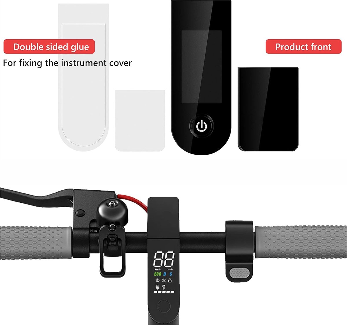 snelshoppen scooter beschermplaat dashboard cover display behuizing vervangingsonderdeel voor elektrische stepper 1s m365 pro essential duurzaam p