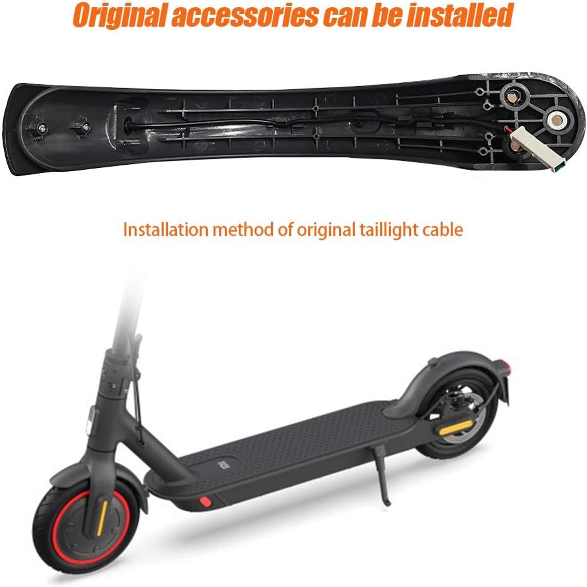 snelshoppen scooter mudguard achterspatbord vervangingsaccessoire voor xiaomi m365 s1 pro pro2 hoge kwaliteit abs en pc materiaal duurzaam en st