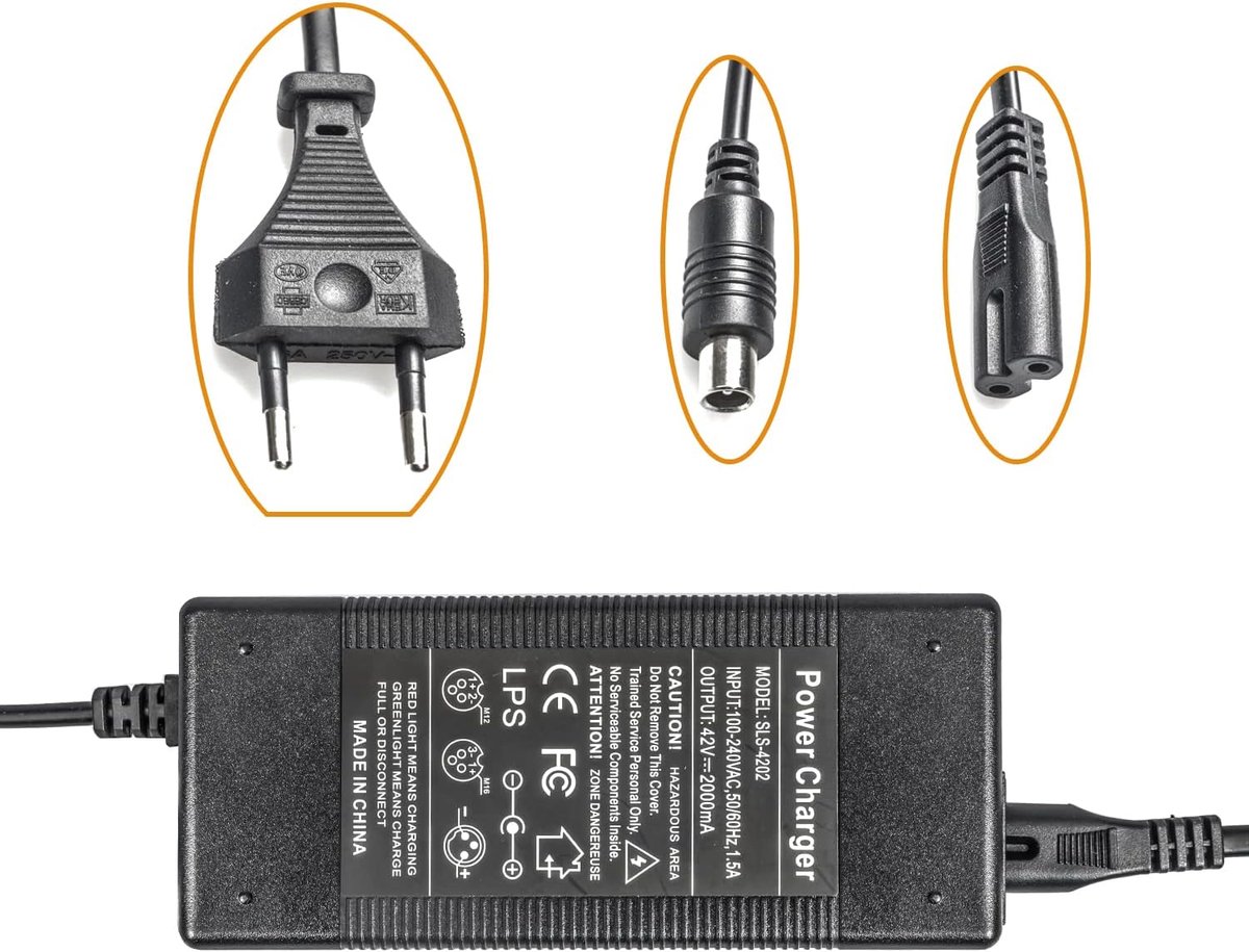 snelshoppen scooter oplader voor elektrische scooter xiaomi m365 pro pro2 mi 3 en segway ninebot es1 es2 e22 e25 snelle 42v 2a adapter ac kabel