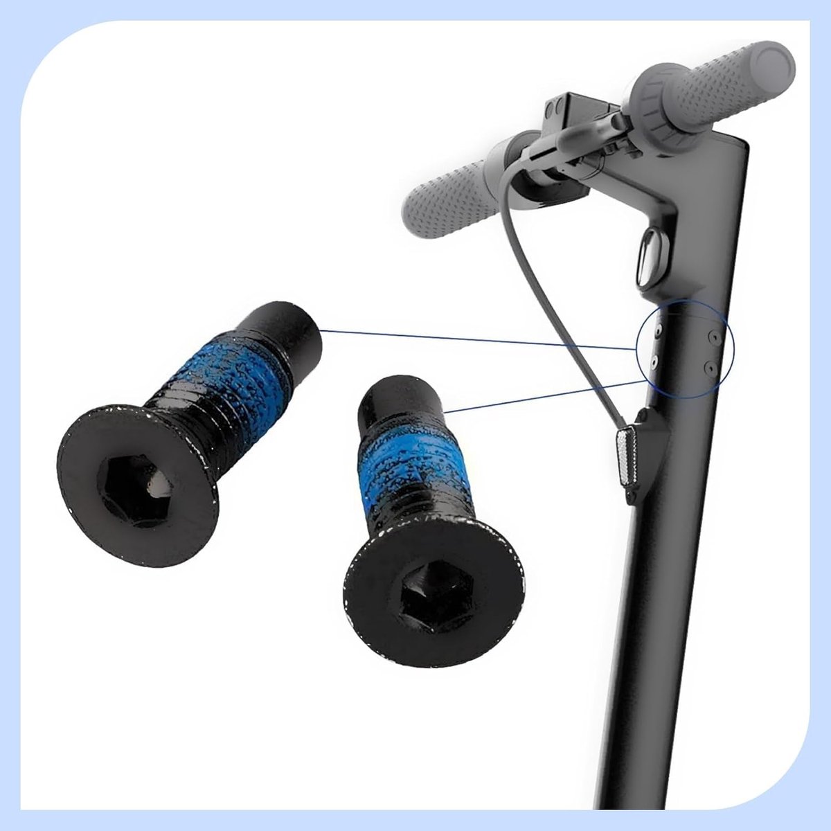 snelshoppen scooter voorhoofd schroeven accessoires voor elektrische scooter vervangingsschroeven voor m365 pro2 1s mi3 6 stuks schroevendraai