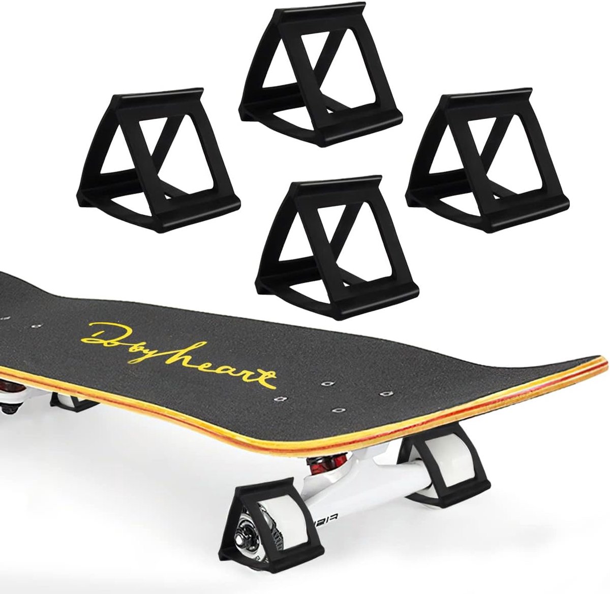 snelshoppen skate accessoires set 4 stuks rubber trick roller trainer longboard accessoires voor beginners ideaal voor skateboard training