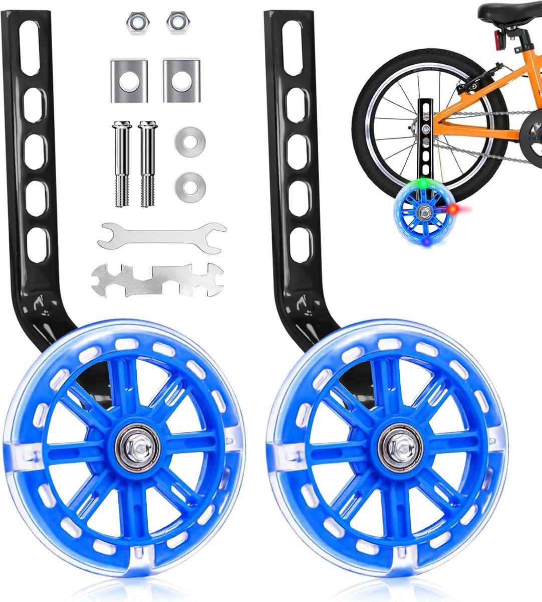 SnelShoppen - Stevige Idota Support Wielen voor Kinderfietsen - Inclusief Montagegereedschap - 2 Stuks - Veilig en Betrouwbaar - Perfect voor Beginner Skateonderdeel kopen online
