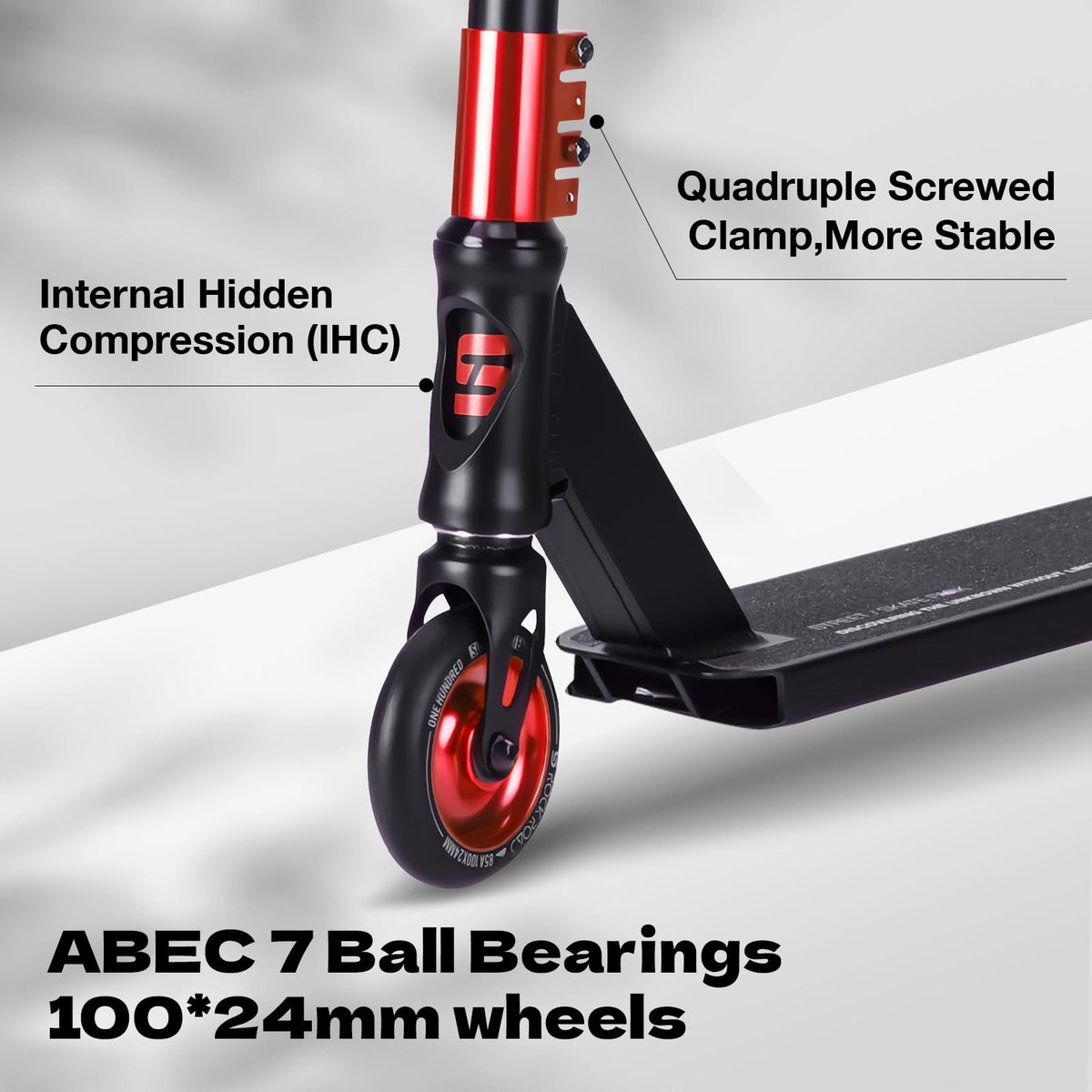 SnelShoppen - Stuntstep 360° Besturing, Trick Scooter met Chroom ABEC-7 Lager, 100mm PU Wielen, Aluminium voor Kinderen, Tieners en Volwassenen - Zwar Step kopen online
