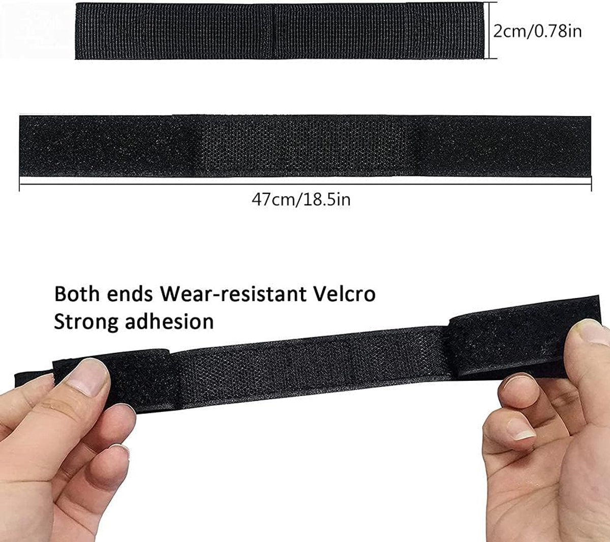 snelshoppen verstelbare hoverboard riemen 10 stuks nylon hoverboard accessoires voor 6 5 8 en 10 inch zwart 47cm klittenbandbevestiging voor h