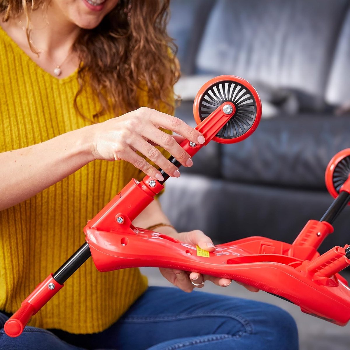snelshoppen vouwbare driewieler voor kinderen 1 3 jaar schattige kevers trike met antenne handvat ontwikkel balans en motoriek rood zwart 33