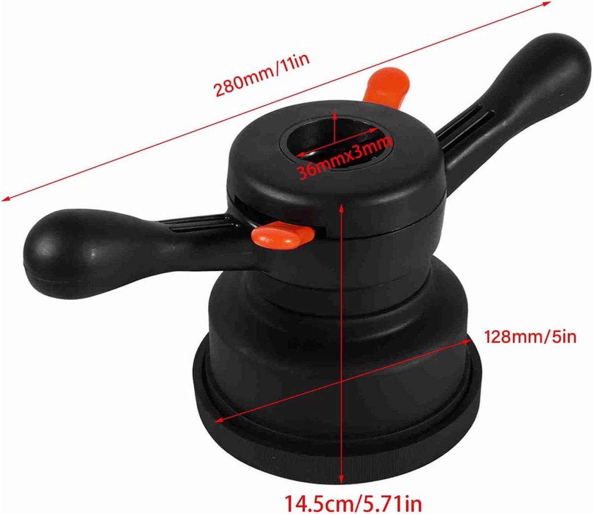 SnelShoppen - Wing Nut Balancer Tool 36/38/40mm 3/4mm Snelle Ontgrendel Hub voor Wielen Balancer, Snelle Balancering, Duurzaam, Geschikt voor Diverse Skateonderdeel kopen online