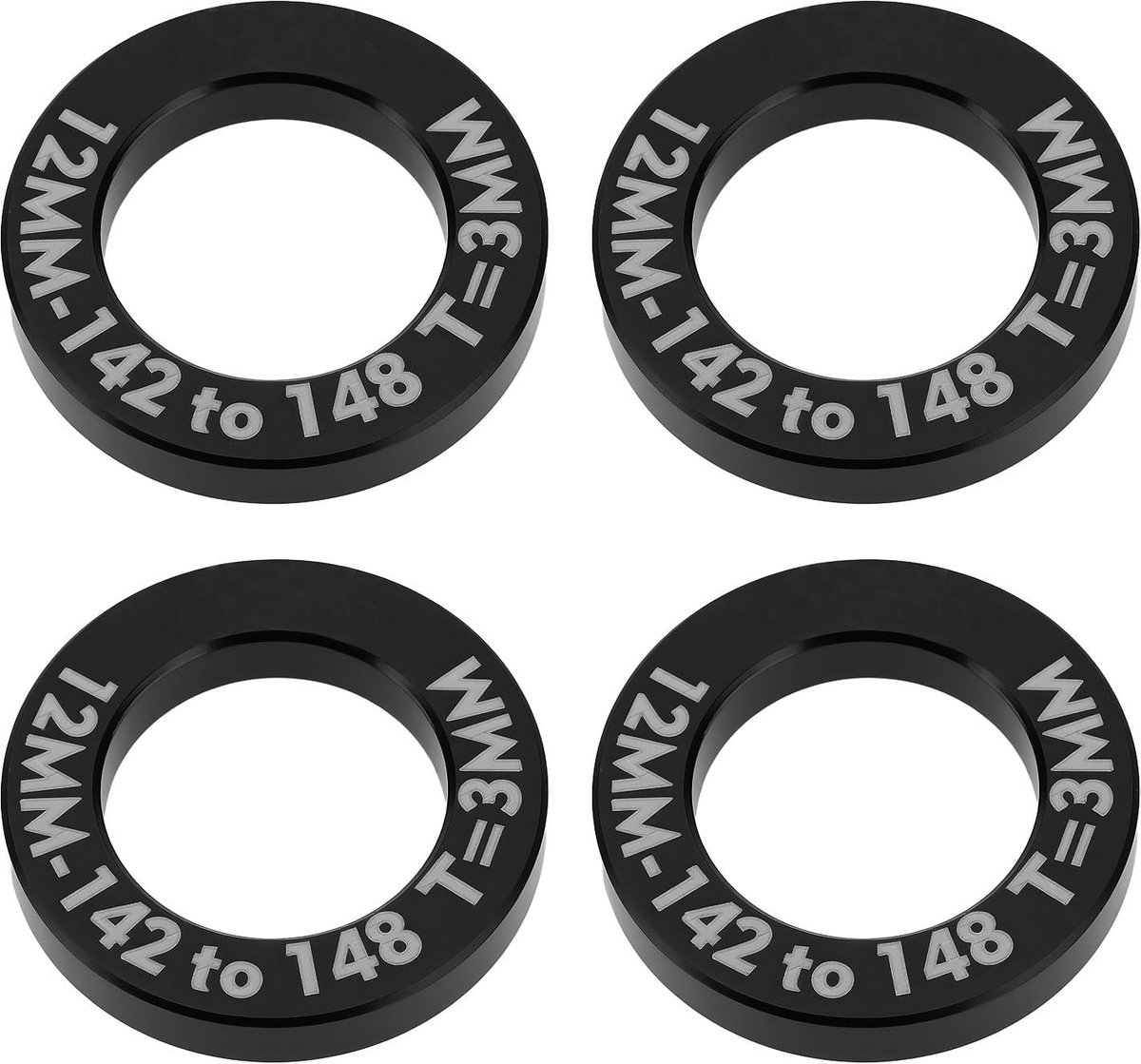 solidchoice 4 stuks fiets hub conversie spacers voor 100mm 142mm naar 110mm 148mm wiel