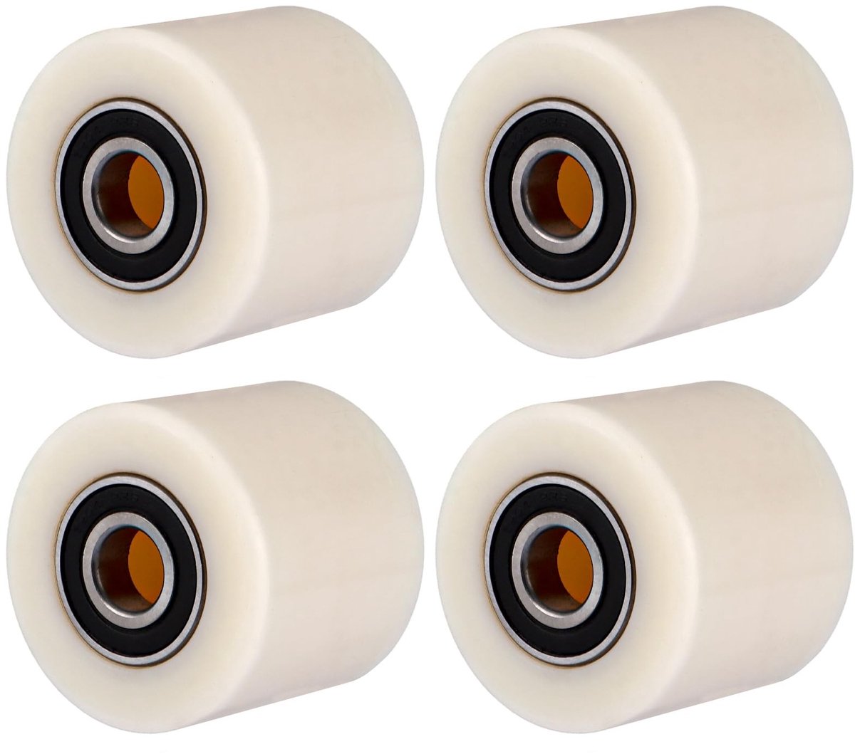 solidchoice 4 stuks polyamide nylon wielen voor handtrolleys