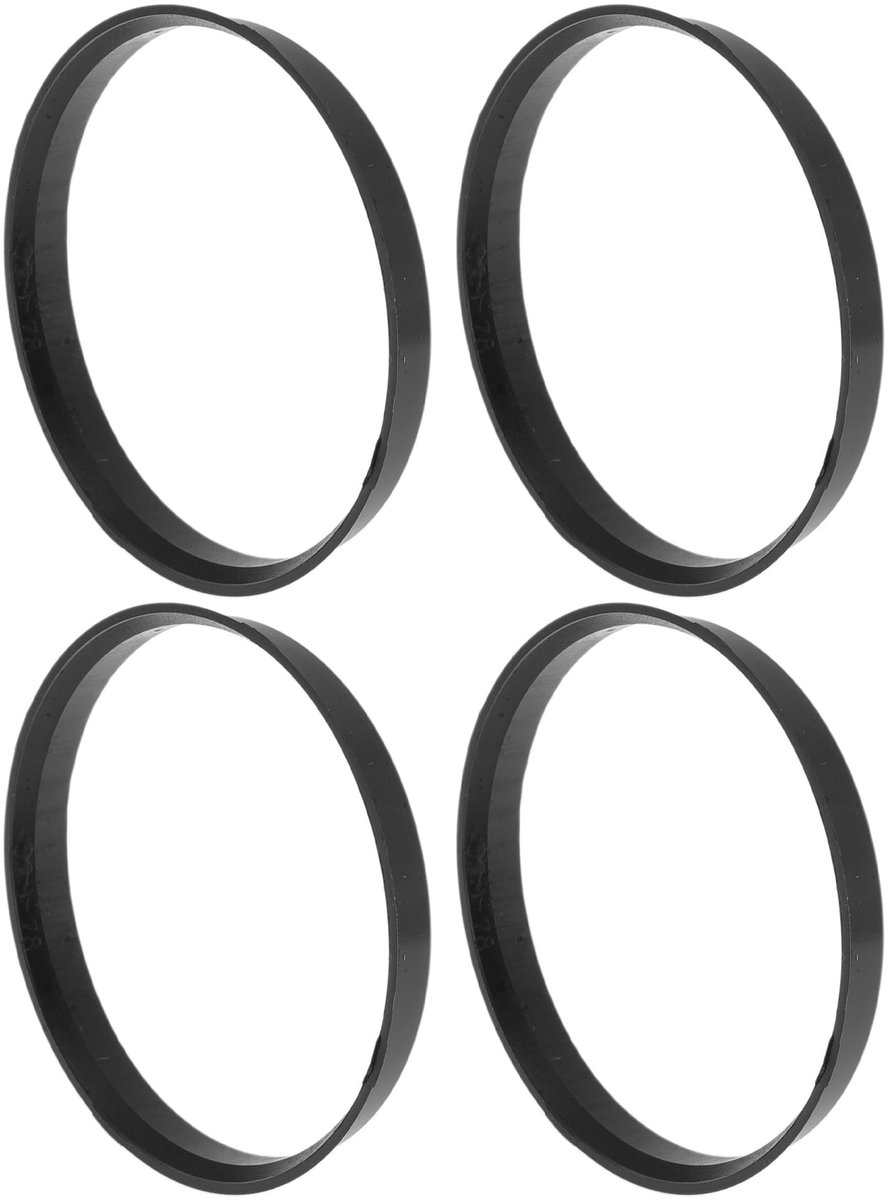 Solidchoice - 4 Stuks Zwarte Polycarbonaat Hub Centric Ringen voor Wielen Skateonderdeel kopen online