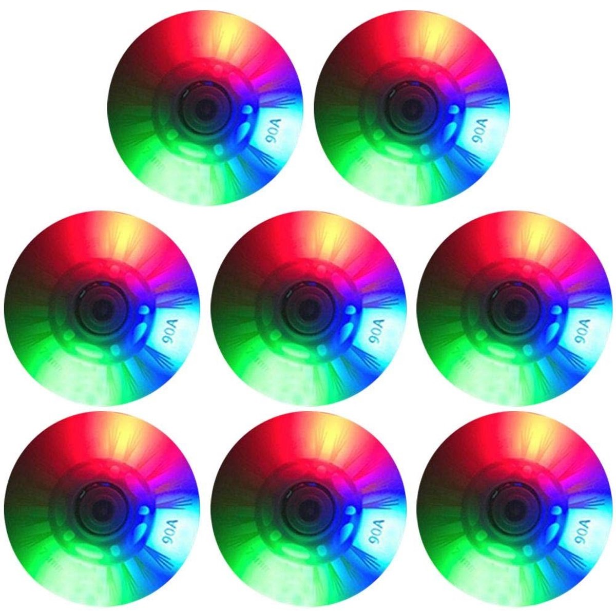 solidchoice inline skate wielen met led verlichting 8 stuks 70mm