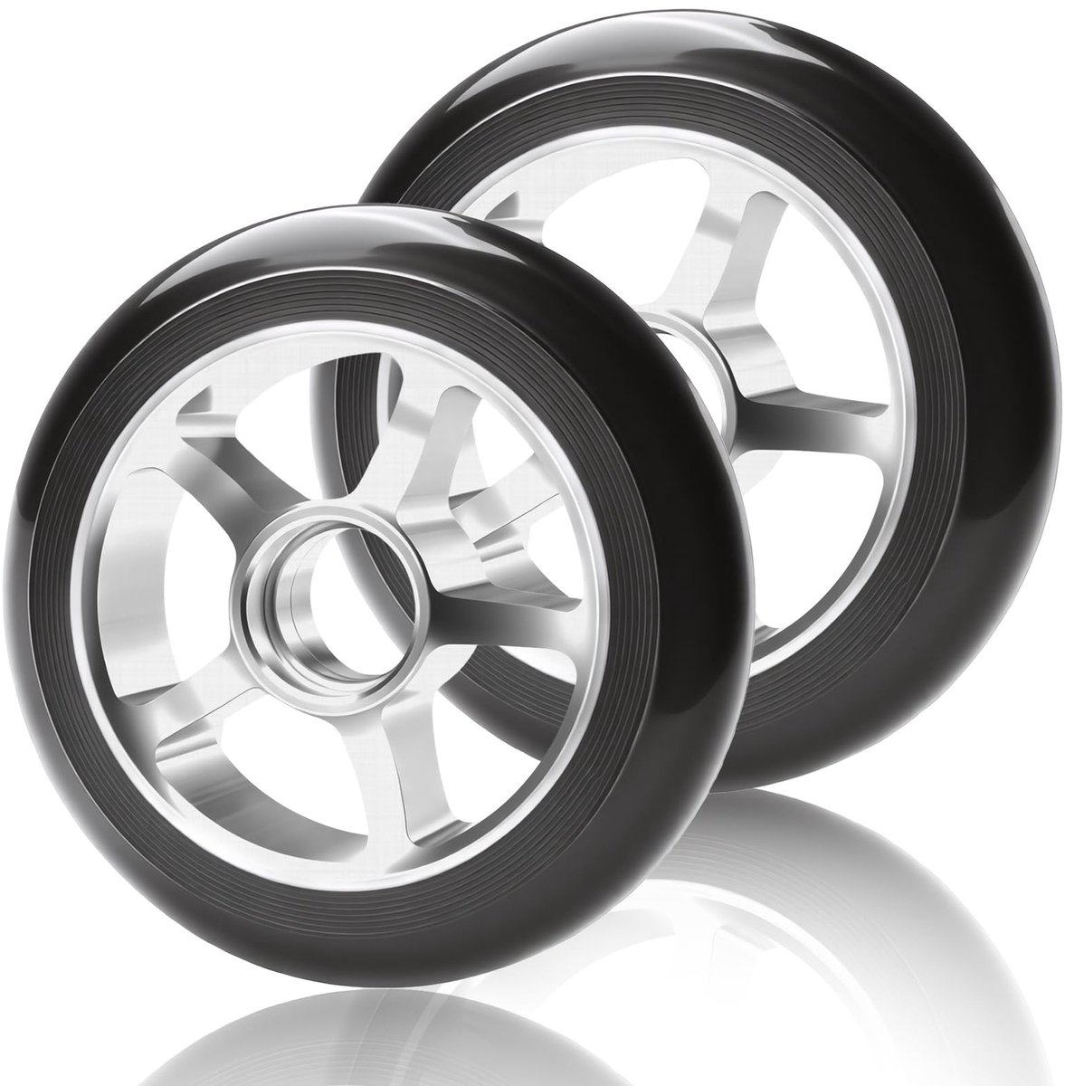 Solidchoice - Set van 2 Scooterwielen 100 mm voor Stuntstep Skateonderdeel kopen online