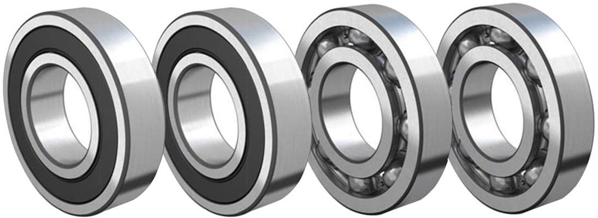 solidchoice set van 4 6006 2rs kogellagers met dubbele rubber seals