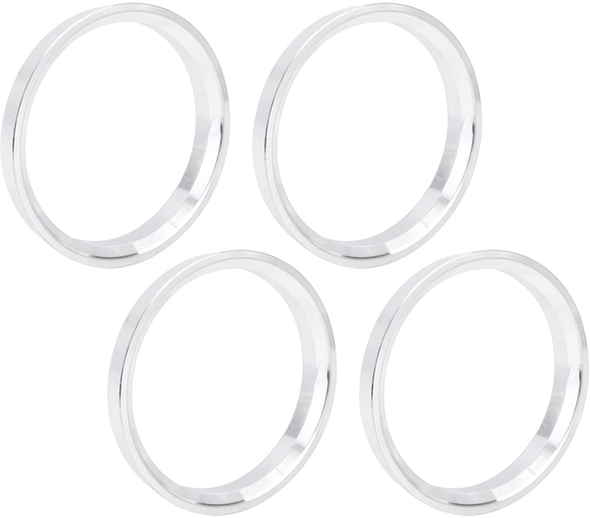 solidchoice set van 4 aluminium centrumringen voor auto