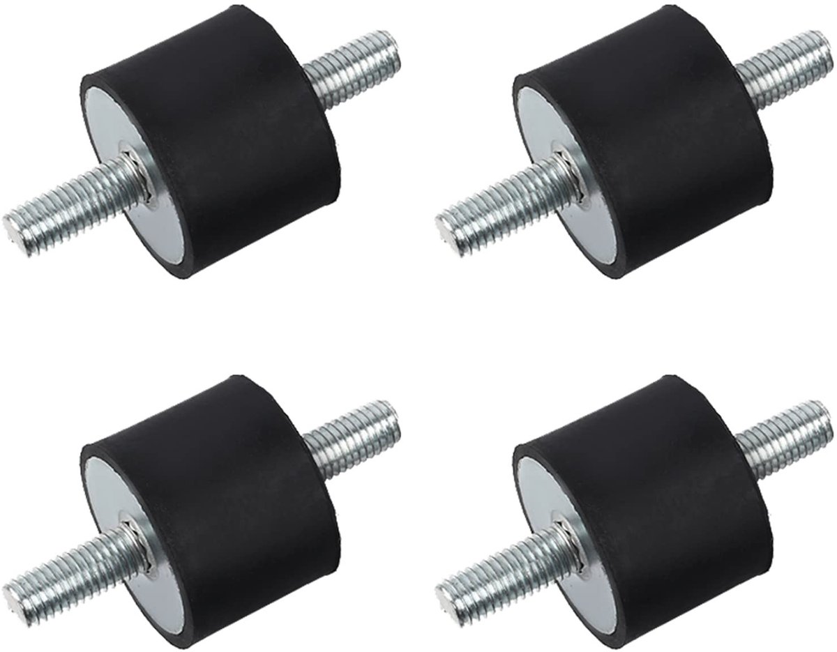 solidchoice set van 4 rubber anti vibratie lagertjes voor diverse toepassingen