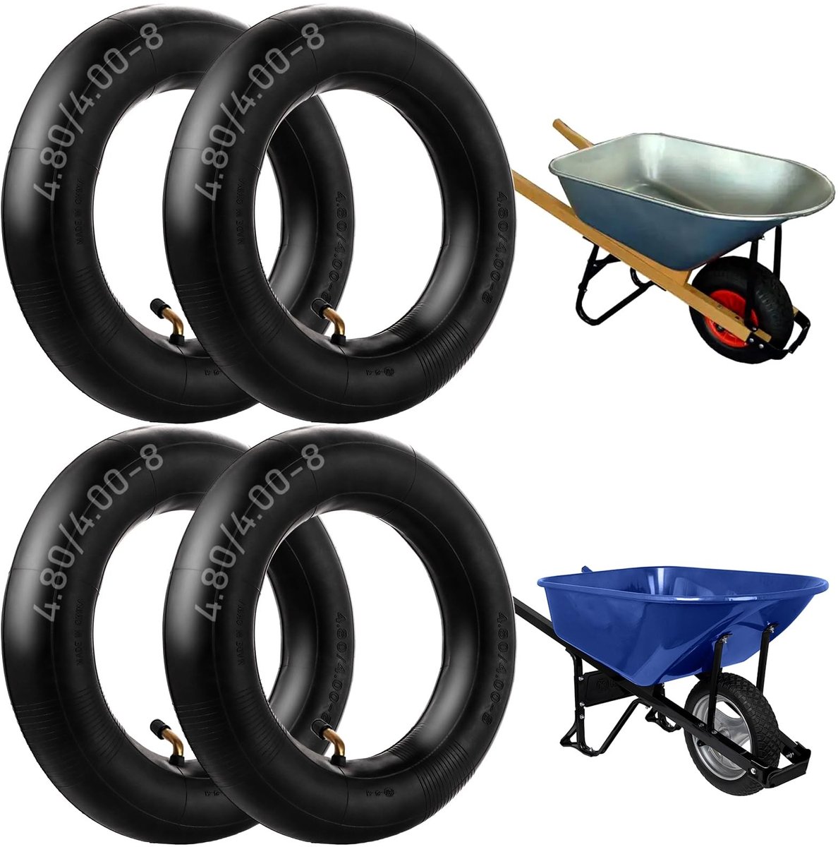 Solidchoice - Set van 4 Vervangingswielen voor Handkarren Skateonderdeel kopen online