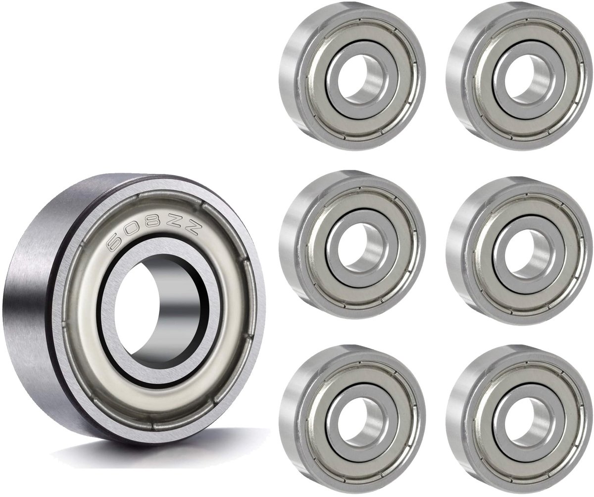 Solidchoice - Set van 6 Miniatuur Kogellagers voor Skateboards Skateonderdeel kopen online