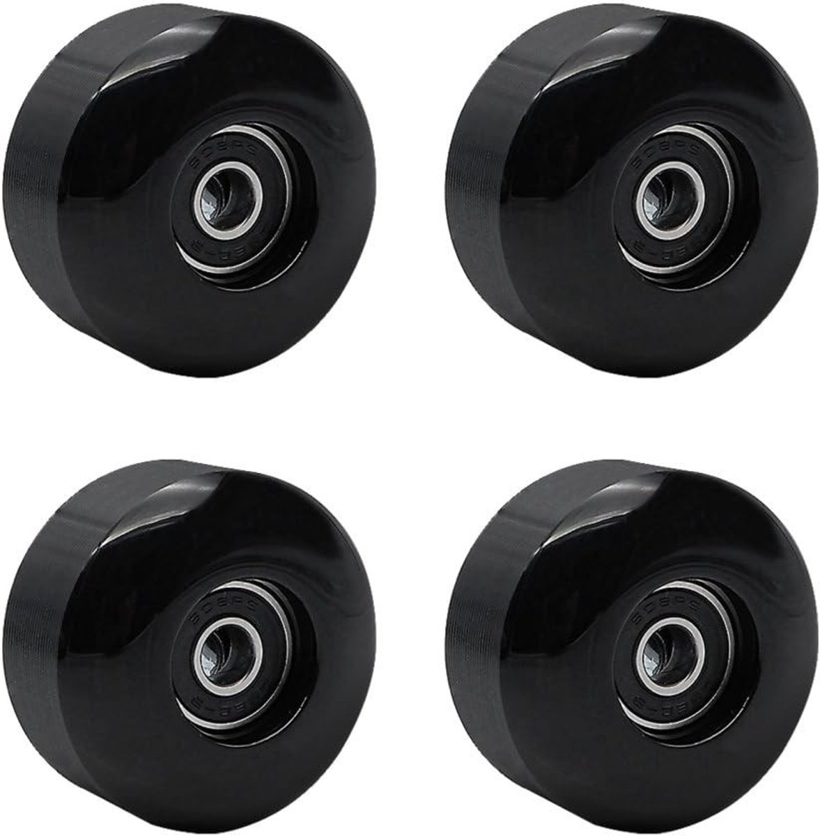 Solidchoice - Skateboardwielen 4 Stuks 52 mm 95A Cruisewielen met Lagers - Ideaal voor Diverse Ondergronden Skateonderdeel kopen online