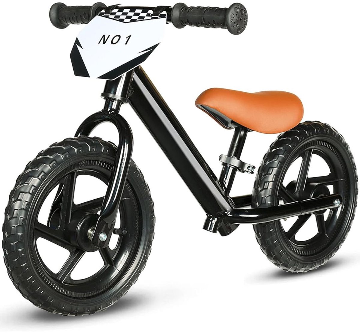 SP® Loopfiets - Loopauto - Comfortabele Luchtbanden - Zwart - 84cm x 38cm x 56cm Loopfiets kopen online