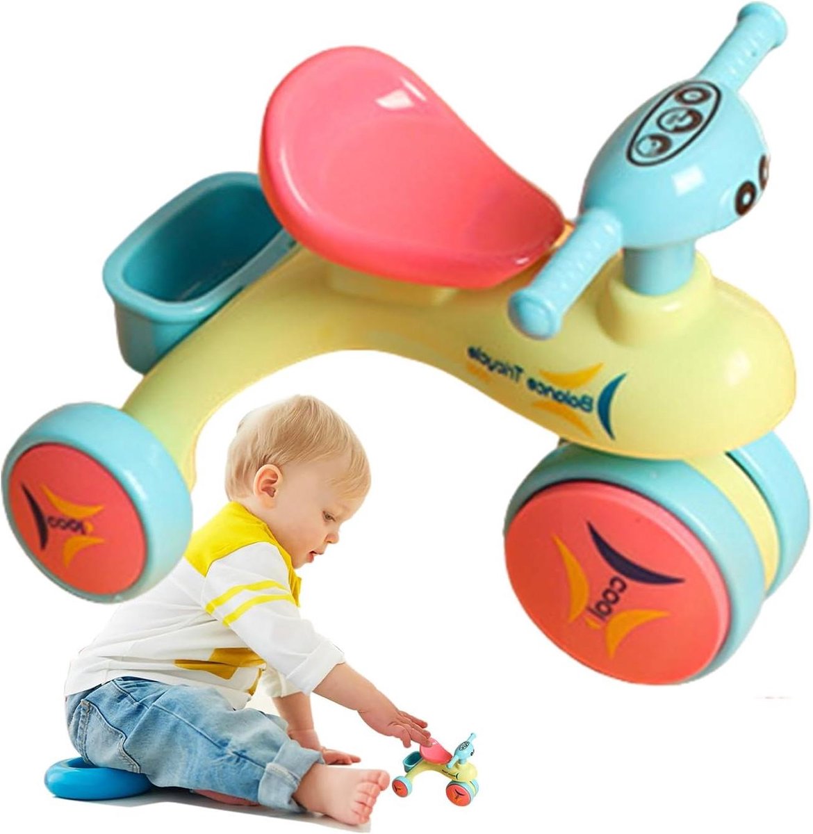 Speelgoed Driewieler Model - Mini Tricycle Auto - Kinderen Leren Spelen - Cartoon Ontwerp Driewieler kopen online