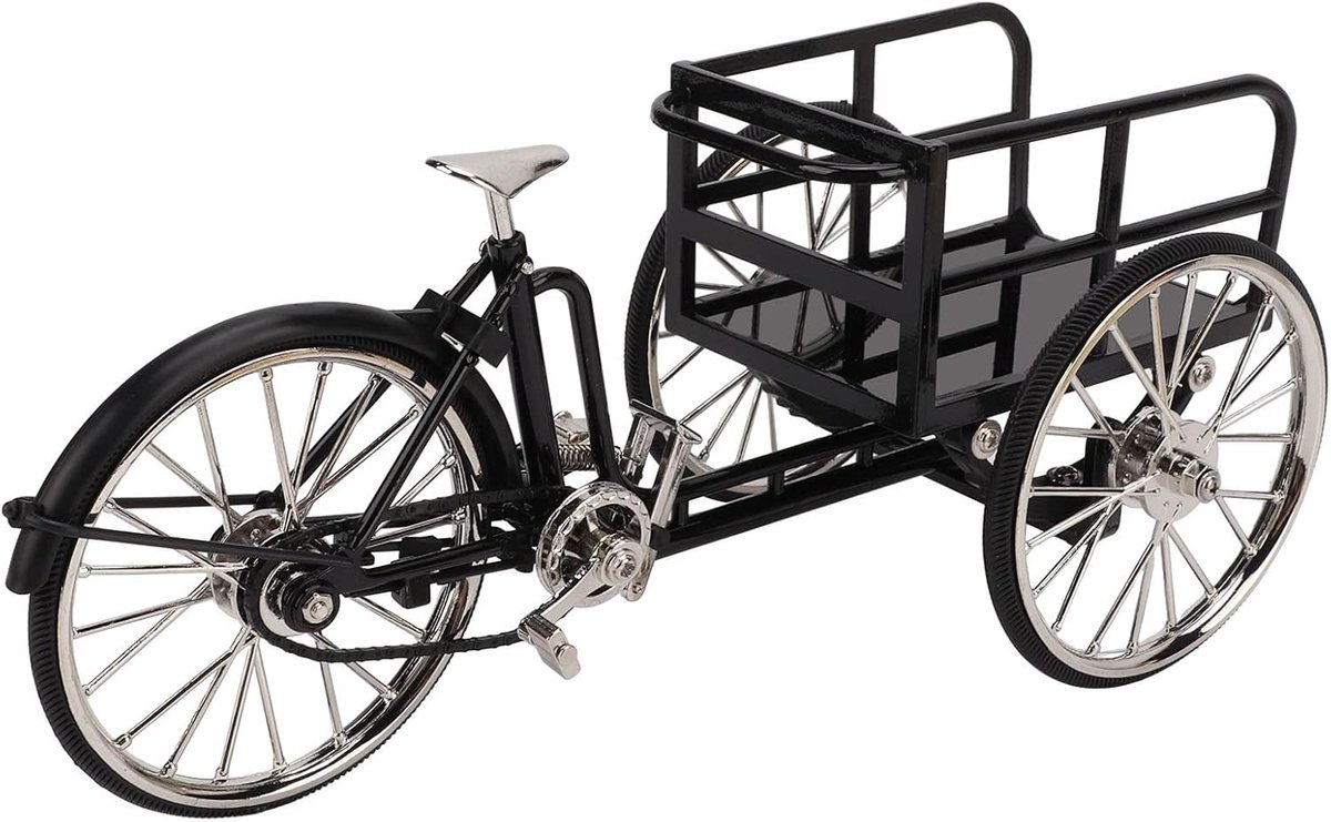 Speelgoed Driewieler Model - Miniatuur Fiets Ornament - Bureau Decoratie - Realistische Simulatie - 26 x 16 x 15 cm Driewieler kopen online