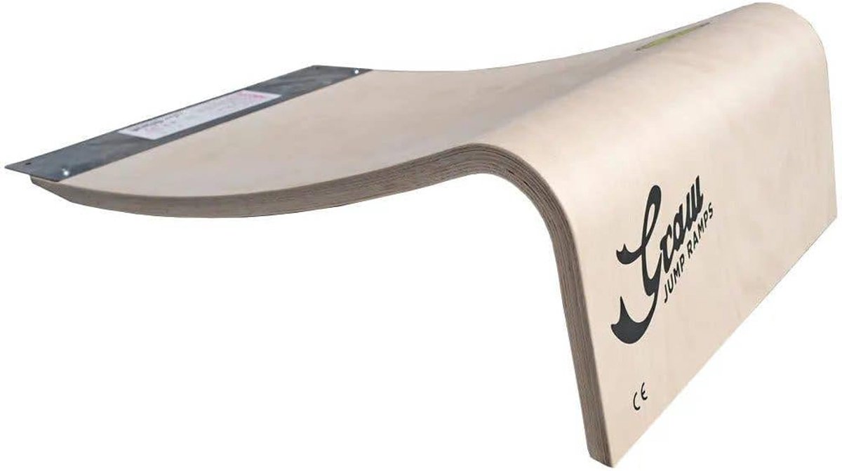 Springhelling Hout - Skateboard Ramp - Tricks Oefenen - Gemaakt van Beuken - 113x50x35 cm - Natuurlijk Hout Skateonderdeel kopen online
