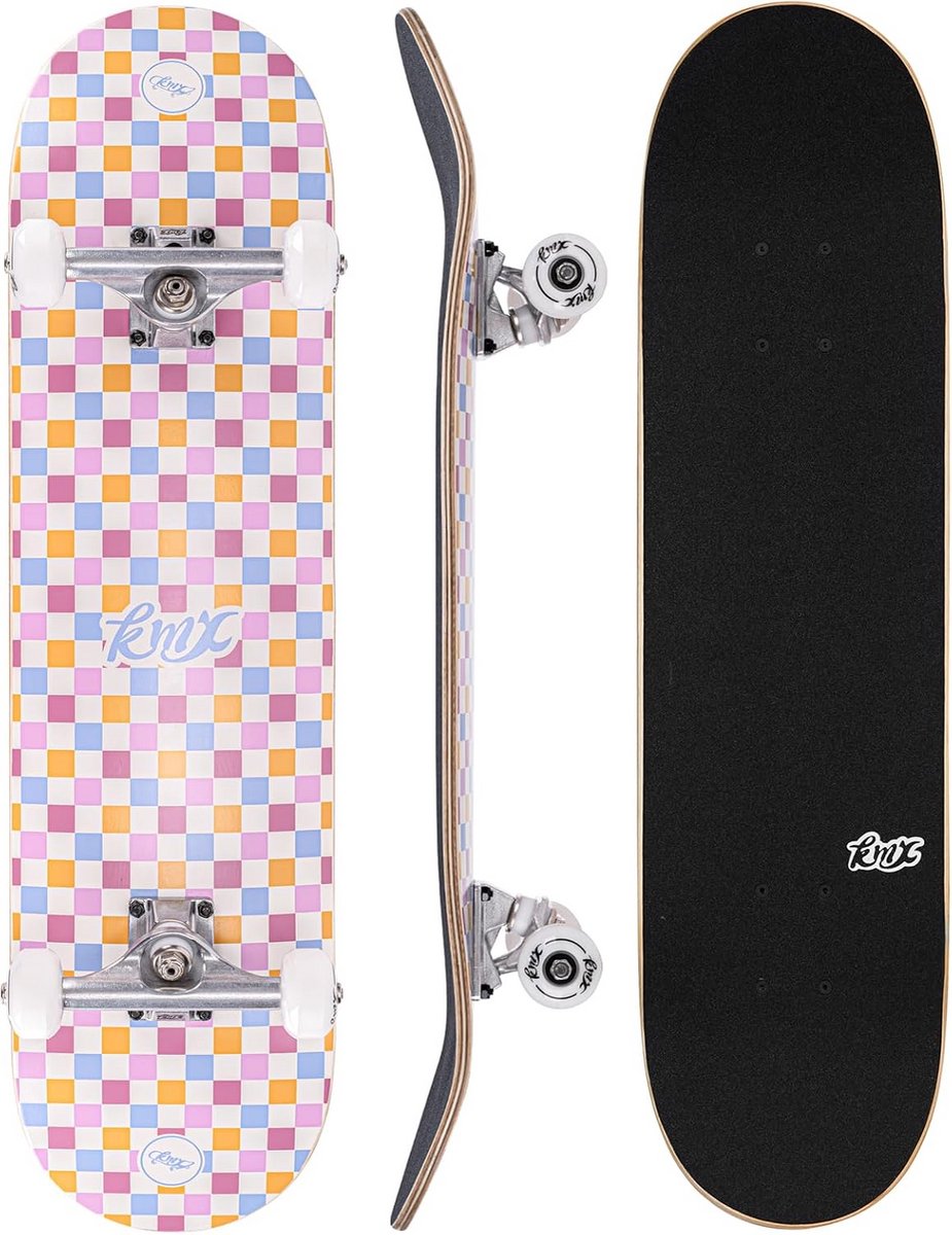 standaard skateboard voor kinderen en beginners 80x20 cm dubbele kick concave canadees esdoornhout