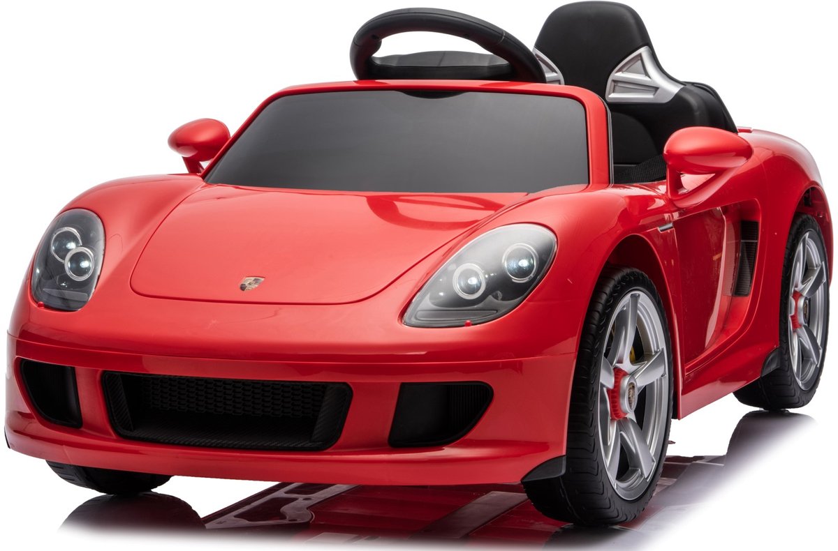 SUN BABY Porsche Carrera GT Elektrische Kinderauto Accuvoertuig 12V - Afstandsbediening, MP3, Openende Deuren - Rood Speelgoedaccuvoertuig kopen online
