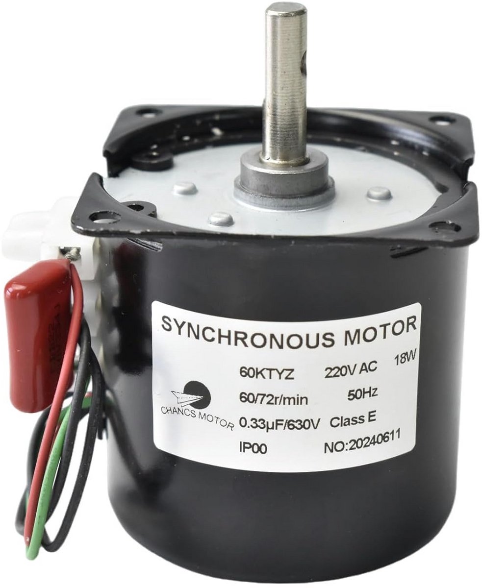Synchrone Motor 220V met Hoog Koppel, 60-72 TPM, CW/CCW Richting Instelbaar Loopmotor kopen online