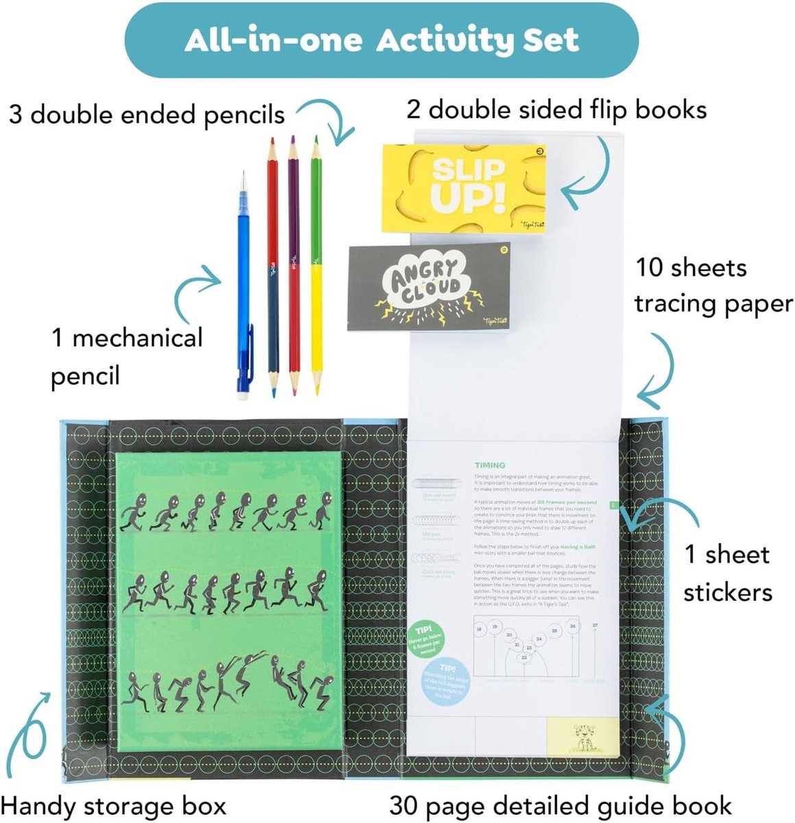 Tiger Tribe DUE JUL Flip Book Kit - Animation Action. Step kopen online