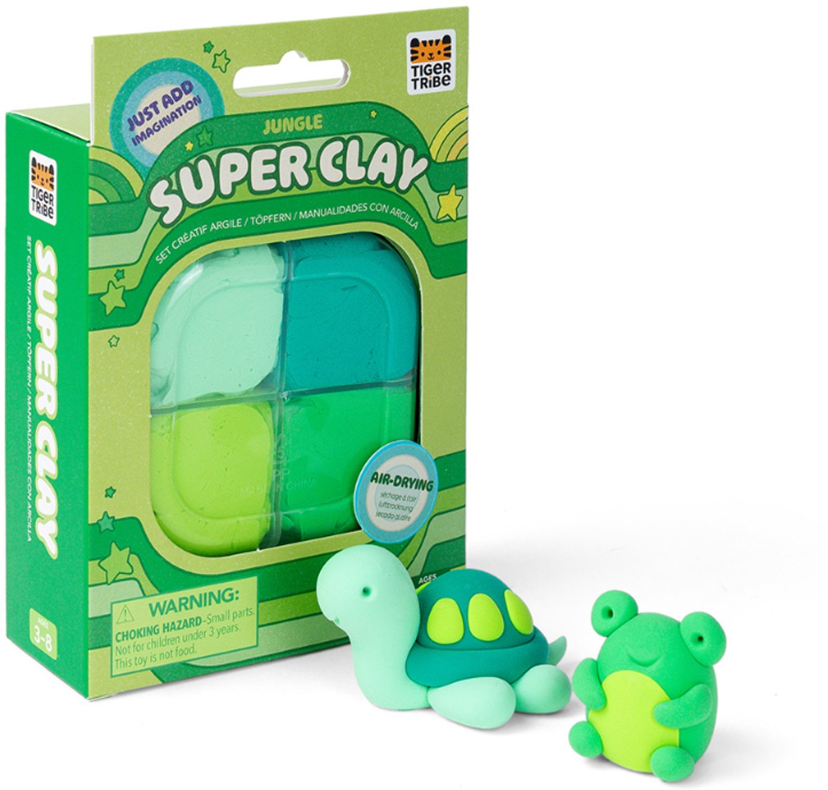 tiger tribe super clay kleiset jungle groen navulling voor kinderen