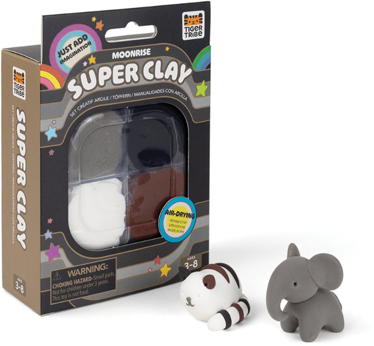 Tiger Tribe Super Clay kleiset - Moonrise Neutrals navulling creatief speelgoed. Step kopen online