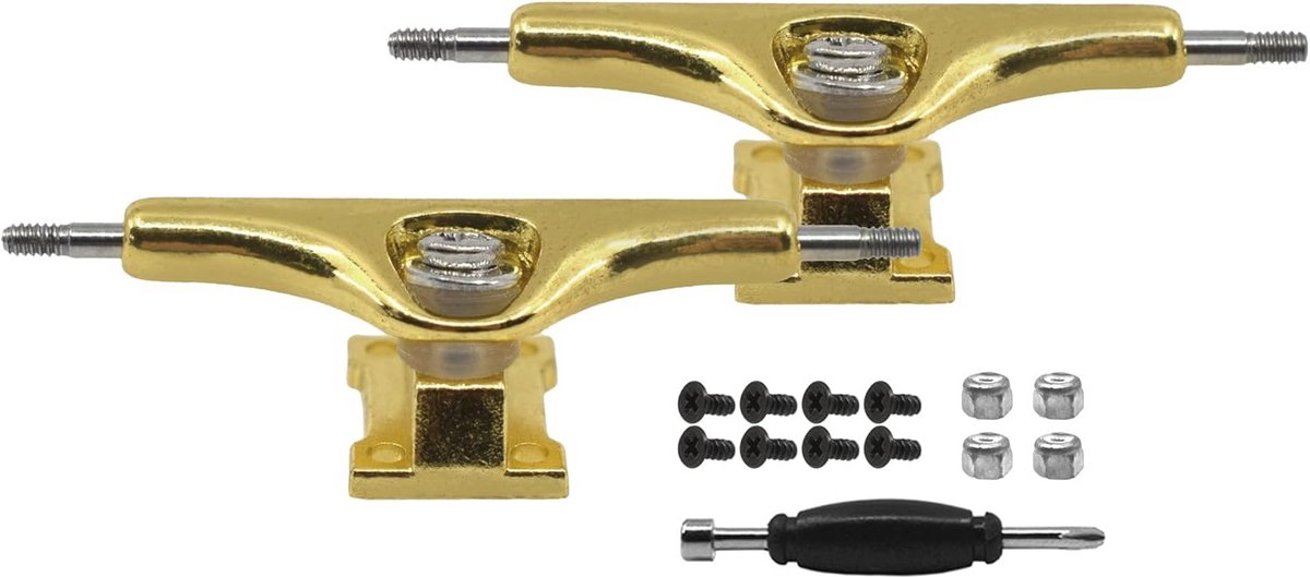 toetsenbord trucks vingerboard onderdelen vingerboarden verbeteren omgekeerde kingpin 34mm breed goud