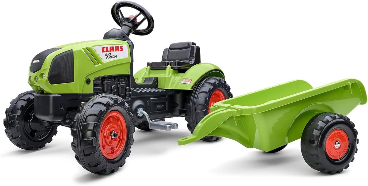 Trekker met Aanhanger Groen voor Kinderen - Stevig Buiten Speelgoed Speelgoedkruiwagen kopen online