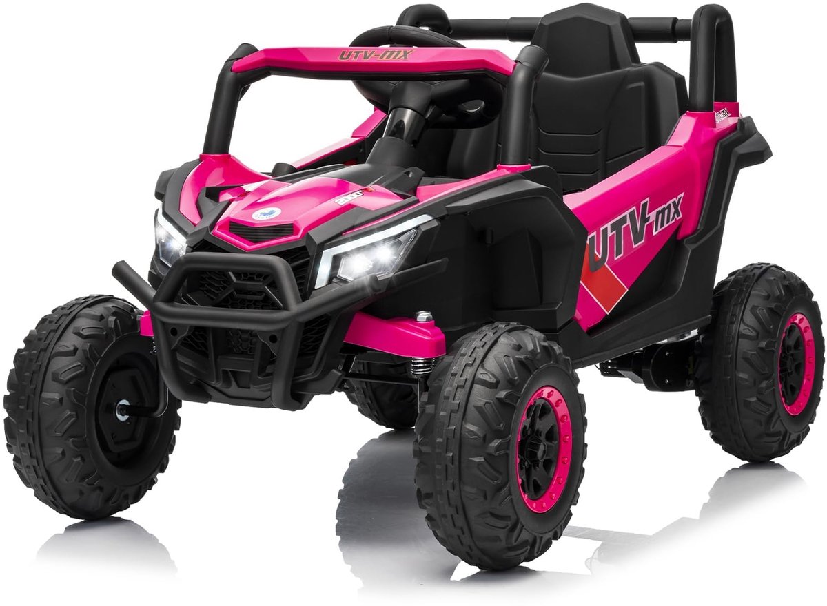 Triumpunpre - Elektrische kinderauto Elektrische kinderquad - met afstandsbediening LED koplampen, USB-aansluiting en muziekfunctie - Vanaf 3 jaar Magenta Speelgoedaccuvoertuig kopen online