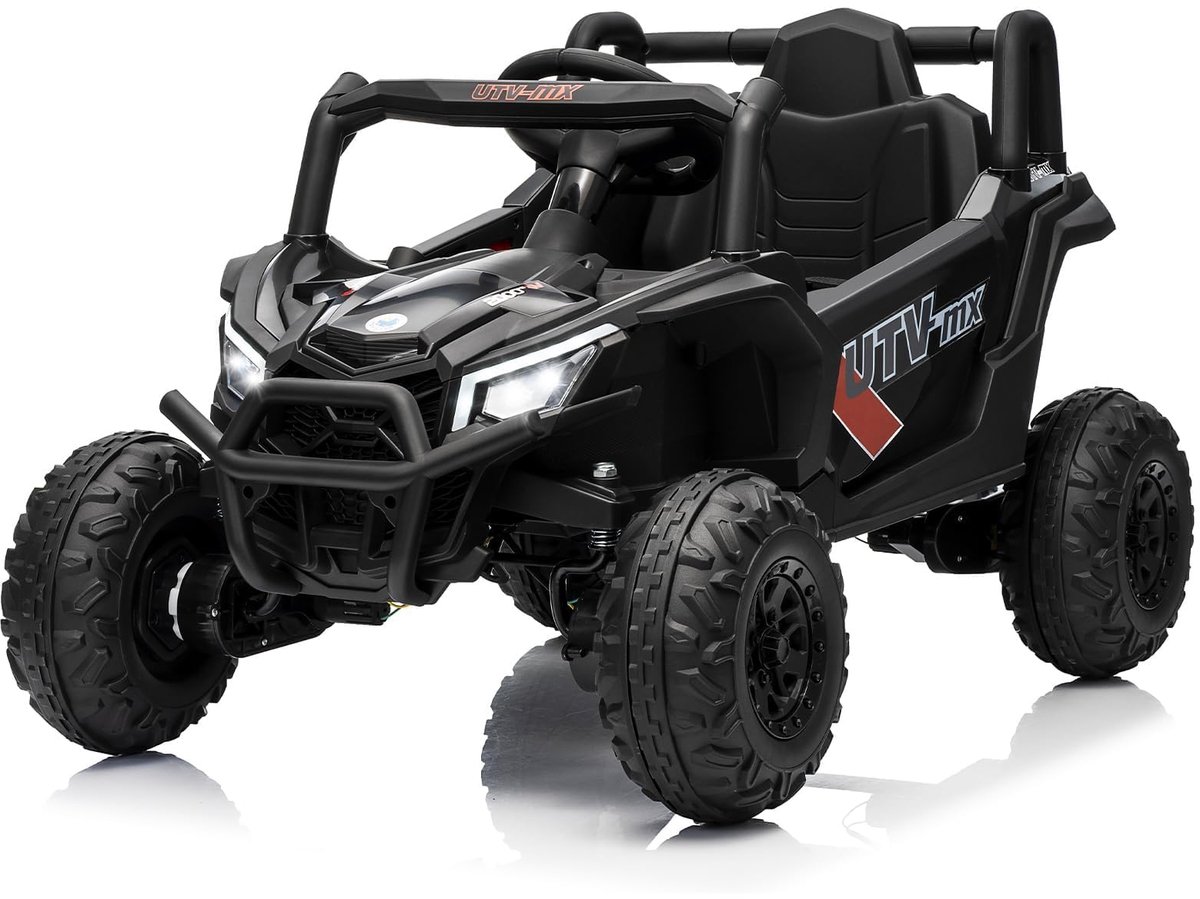 Triumpunpre - Elektrische kinderauto Elektrische kinderquad - met afstandsbediening LED koplampen, USB-aansluiting en muziekfunctie - Vanaf 3 jaar Zwart Speelgoedaccuvoertuig kopen online