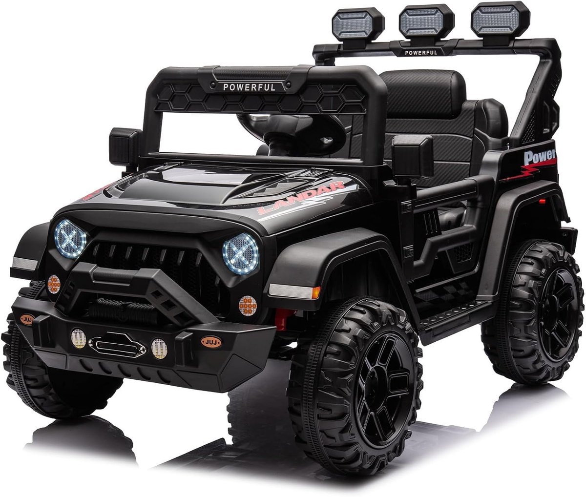 Triumpunpre - Elektrische kinderkwart 12V - quad met 2.4G afstandsbediening - LED-verlichting - draadloos - dubbele motor - voor 3-8 jaar - Zwart Speelgoedaccuvoertuig kopen online