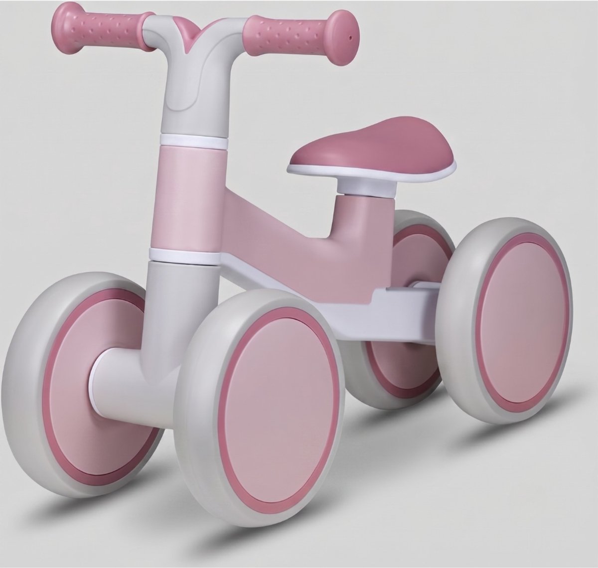 VALI® Loopfiets - Loopfietsje - Loopfiets 1 Jaar - Roze roos - 58cm x 28cm x 38cm Loopfiets kopen online