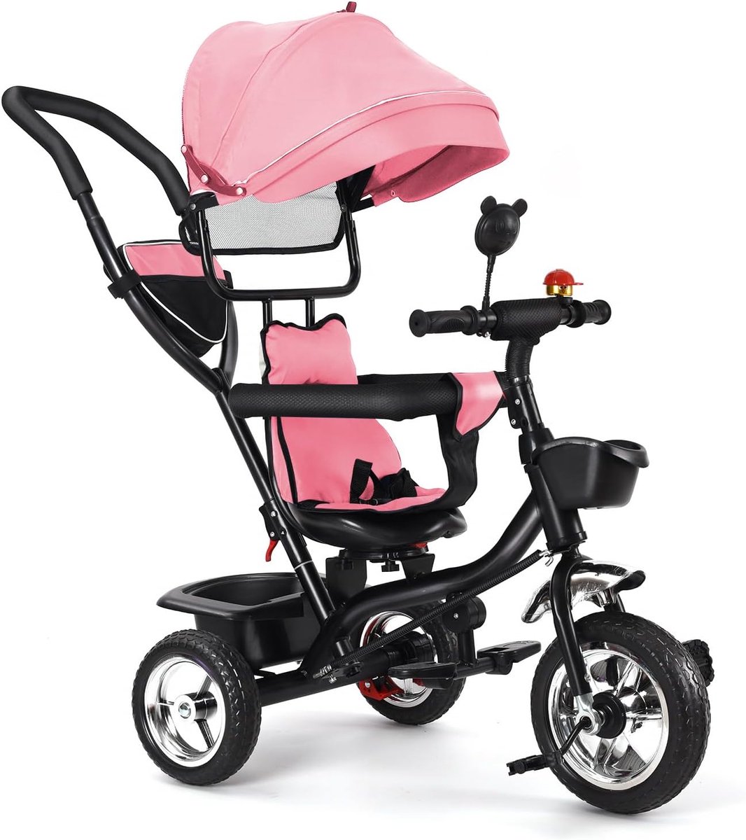 Veilige Driewieler en Loopfiets met Zonnekap en Opbergruimte voor Baby's en Peuters Driewieler kopen online