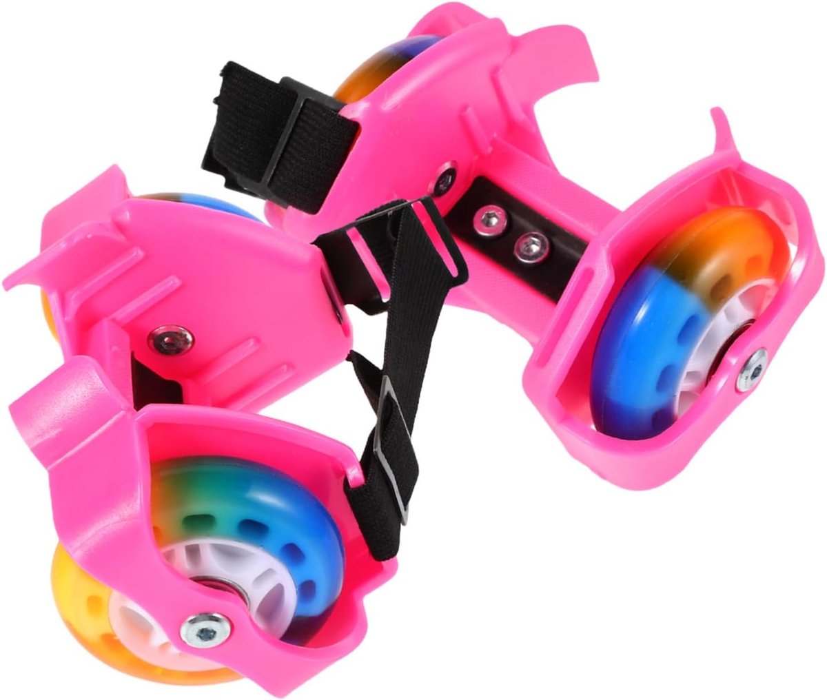 verlichte rollerschoenen skates voor beginners veilig buiten skaten flitsende wielen unisex roze