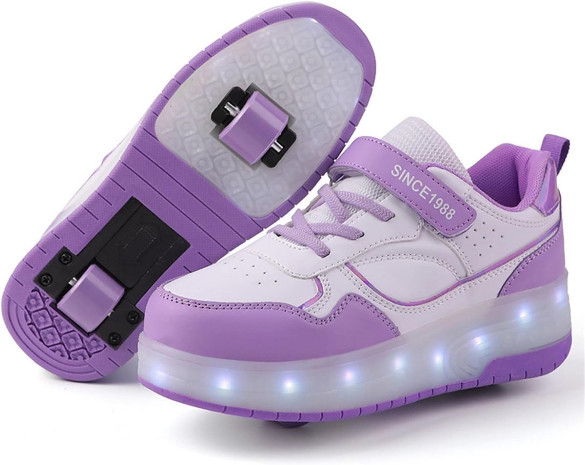 Verstelbare Kinderrolschaatsen met LED Verlichting en USB Oplaadbaar Rolschaatsen kopen online