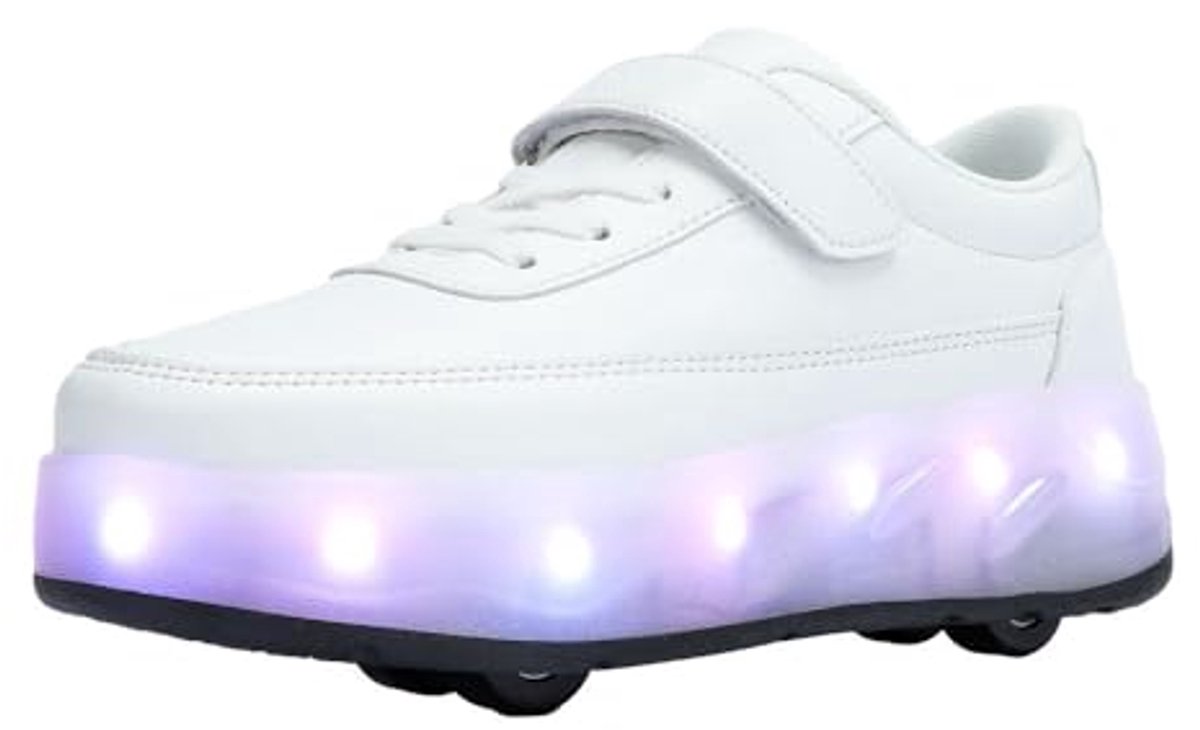 Verstelbare Rolschaatsen voor Jongens en Meisjes - 4 Wielen, Maat 37 EU, USB Oplaadbare LED Verlichting Rolschaatsen kopen online