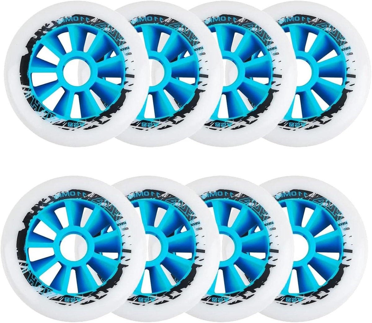vervangende wielen skate wielen outdoor schaatsen hoge slijtvastheid 90 100 110mm zwart