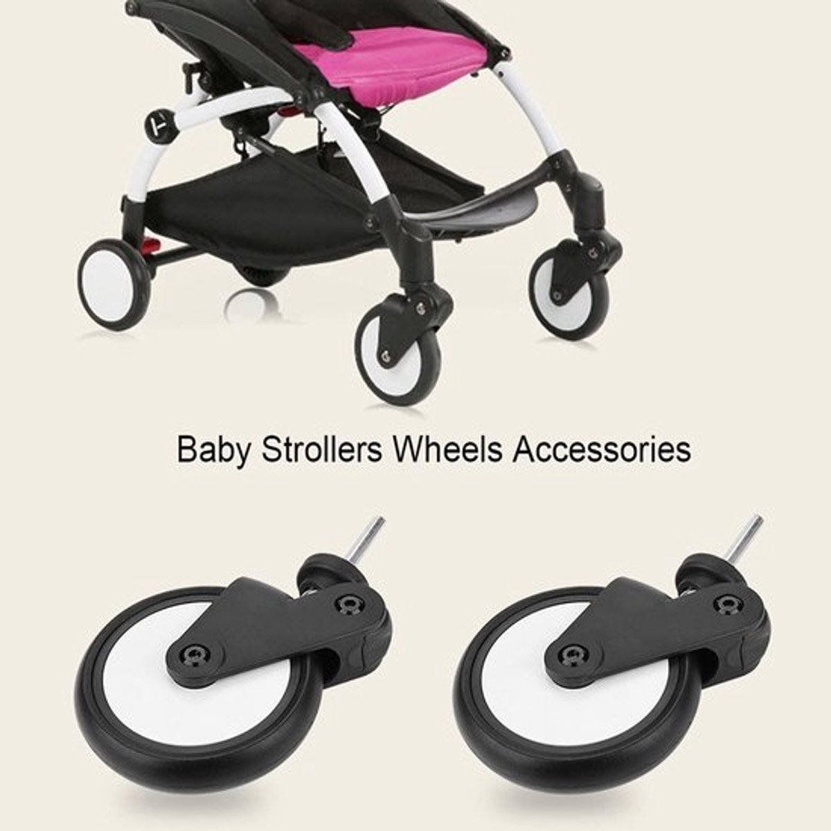 Vervangingswielen - Dailygoods- Buggywielen 360° Rotatie Skateonderdeel kopen online