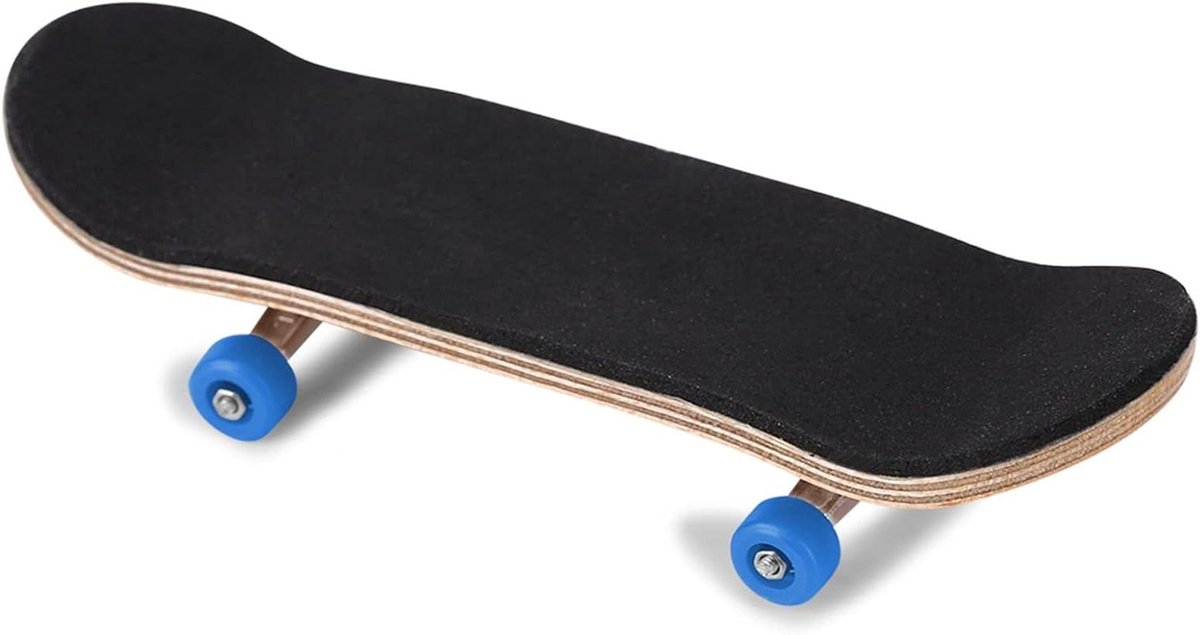 Vinger skateboard set - Mini skateboard Fingerboard - Vaardigheden oefenen - Esdoornhouten deck - 96 x 28 mm - Donkerblauw Skateonderdeel kopen online