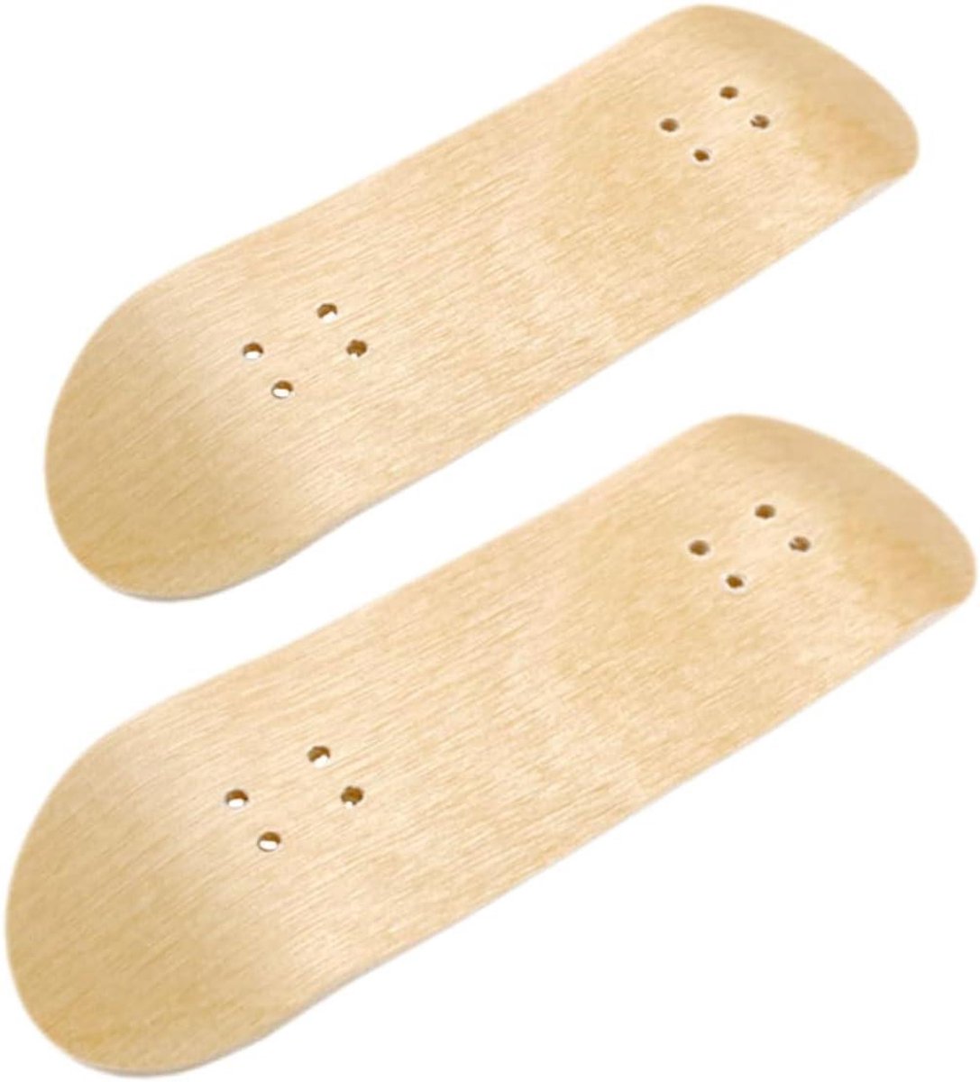 Vinger Skateboards - Mini Decks - Hobby Gebruik - Gemaakt van Esdoornhout - 10 cm Set - Lichtbruin Skateonderdeel kopen online