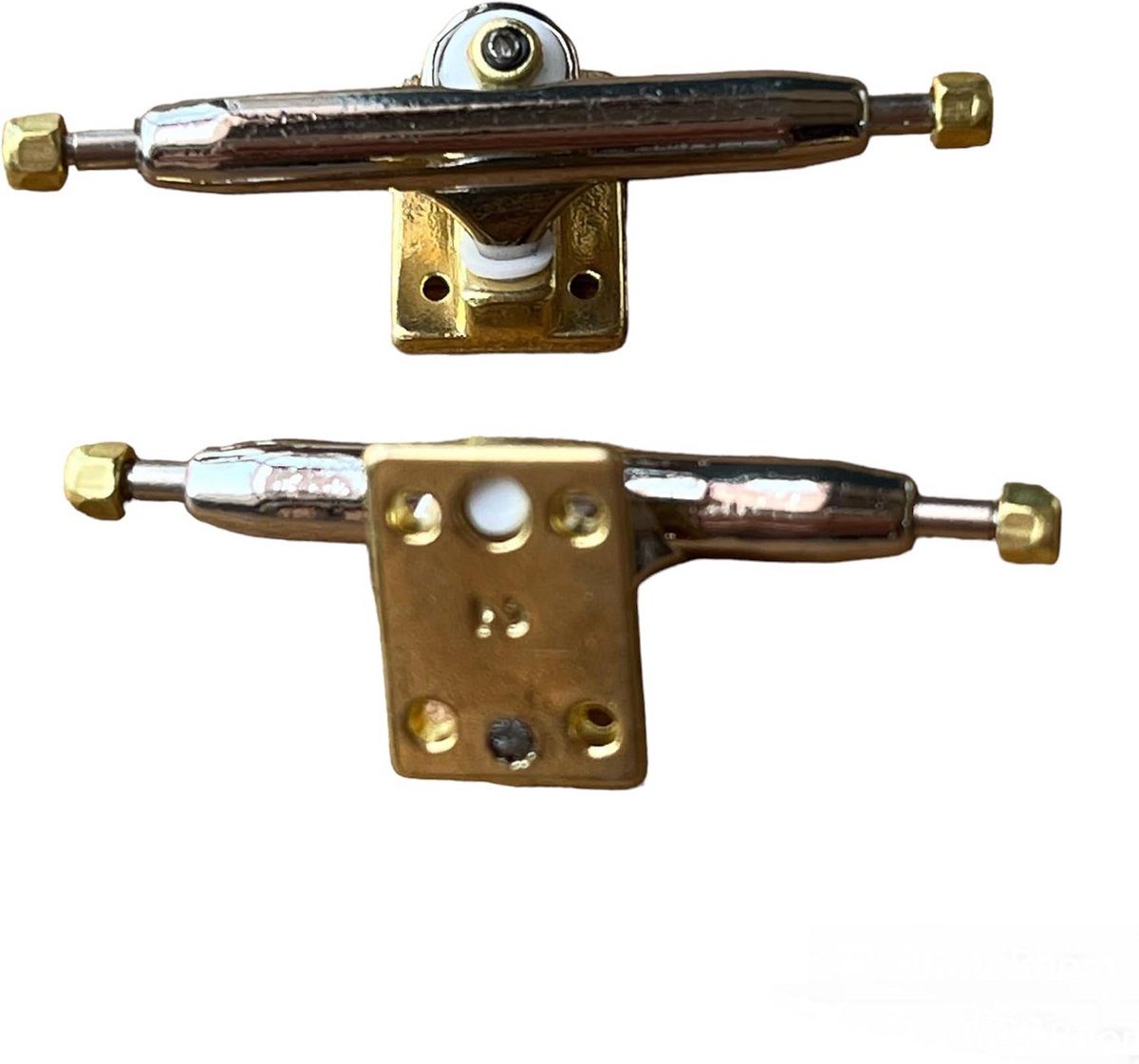 vingerboard assen mini skateboard onderdelen trick oefenen verbeterde basisplaat 32mm goud